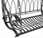 Preview: DanDiBo Hollywoodschaukel Metall 2 Sitzer Antik Vintage 18688 Schmiedeeisen Gartenschaukel Garten