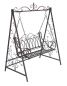 Preview: DanDiBo Hollywoodschaukel Metall 2 Sitzer Antik Vintage 18688 Schmiedeeisen Gartenschaukel Garten