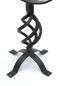 Preview: DanDiBo Sonnenuhr Garten Groß Metall Schwarz Schmiedeeisen Deko Wetterfest 70 cm Gartenuhr Uhr Deko