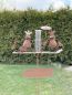 Preview: DanDiBo metal plug rain gauge weather frog 140 cm frog garden plug rain gauge