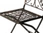 Preview: Gartenstuhl Metall Avis 1840 Metallstuhl Bistrostuhl Stuhl Garten Vintage Eisen Nostalgie Eisenstuhl Braun Antik