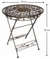 Preview: DanDiBo Sitzgruppe Eisen Garten Antik Bistroset AVIS Bistrotisch mit 2 Stühlen klappbar Metall Gartentisch