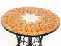 Preview: DanDiBo table mosaic metal mosaic table ? 60 cm 12001 garden table Mediterranean weatherproof bistro table side table garden with natural stone
