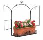 Preview: DanDiBo Wandblumenhalter Fenster Schwarz Metall Wand Blumenständer Blumenregal Wandregal Regal