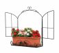 Preview: DanDiBo Wandblumenhalter Fenster Schwarz Metall Wand Blumenständer Blumenregal Wandregal Regal