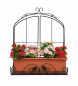 Preview: DanDiBo Wandblumenhalter Fenster Schwarz Metall Wand Blumenständer Blumenregal Wandregal Regal