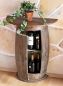 Preview: Wandtisch Tisch Weinfass 0373-R Braun Schrank Weinregal Fass 73cm Beistelltisch