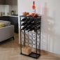 Preview: DanDiBo Wine Rack Metal Black Free-Standing Bottle Rack 100 cm Rico Modern Wine Rack Wine Stand Wine Bottle Holder