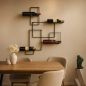Preview: DanDiBo Wine rack Metal Black Black Line Bottle rack Bottle rack Bottle holder Wall rack