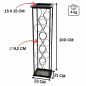 Preview: DanDiBo Wine Rack Metal Black Standing Bottle Rack 100 cm Octave Modern Wine Rack Bottle Holder Wine Bottle Rack