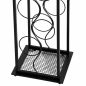 Preview: DanDiBo Wine Rack Metal Black Standing Bottle Rack 100 cm Octave Modern Wine Rack Bottle Holder Wine Bottle Rack