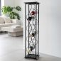 Preview: DanDiBo Wine Rack Metal Black Standing Bottle Rack 100 cm Octave Modern Wine Rack Bottle Holder Wine Bottle Rack