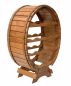 Preview: DanDiBo Weinregal Holz Stehend Weinfass 12 Flaschen Braun gebeizt Flaschenregal Flaschenhalter Fass