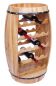 Preview: DanDiBo Weinregal Holz Stehend Weinfass 0370 Fass 80 cm Flaschenregal Flaschenständer Flaschenhalter Natur Bar Weinbar