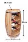 Preview: DanDiBo Weinregal Holz Stehend Weinfass 0370 Fass 80 cm Flaschenregal Flaschenständer Flaschenhalter Natur Bar Weinbar