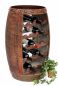 Preview: DanDiBo Wine Rack Wine Barrel 0370-R Wood Barrel 80 cm Freestanding Bottle Stand Bottle Holder Brown Bar Wine Bar