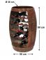 Preview: DanDiBo Wine Rack Wine Barrel 0370-R Wood Barrel 80 cm Freestanding Bottle Stand Bottle Holder Brown Bar Wine Bar