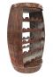 Preview: DanDiBo Wine Rack Wine Barrel 0370-R Wood Barrel 80 cm Freestanding Bottle Stand Bottle Holder Brown Bar Wine Bar