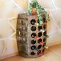 Preview: DanDiBo Weinregal Holz Stehend Rustikal Weinfass Flaschenregal 1486 Beistelltisch Schrank Fass Weinbar