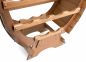 Preview: DanDiBo wine rack wood standing wine barrel 18 bottles brown stained bottle rack bottle holder barrel