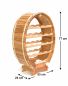 Preview: DanDiBo Weinregal Holz Stehend Weinfass 18 Flaschen Natur 77 cm Flaschenregal Flaschenhalter Fass