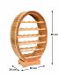 Preview: DanDiBo Weinregal Holz Stehend Weinfass 24 Flaschen Natur lackiert Wandregal Flaschenregal Flaschenhalter Fass
