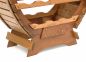 Preview: DanDiBo wine rack wood standing wine barrel 24 bottles brown bottle rack bottle holder barrel