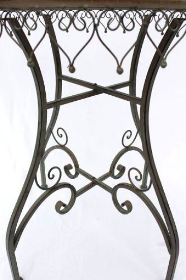 DanDiBo bistro table antique round folding table Malega 12184 bistro table garden table metal iron table balcony table vintage