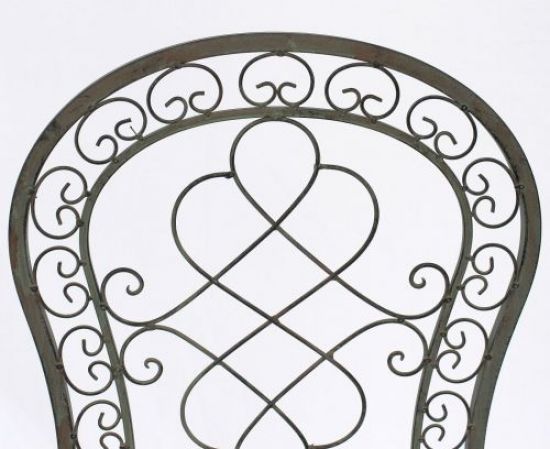 DanDiBo Garden Chair Metal Malega Patina 12185 Metal Chair Chair Garden Vintage Iron Nostalgic Iron Chair Antique