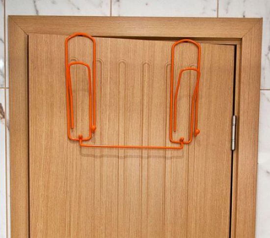 Designer door coat rack "paper clip" 32 cm door hook coat rack coat hook hooks