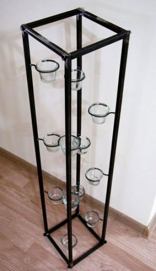 Light column Candle holder 100cm tea light stand for 12 tea lights 93004 Candle