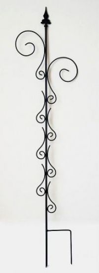 Rankhilfe mit 2 Halter Rankgitter aus Metall H-145cm B-30cm Kletterhilfe 2 Haken
