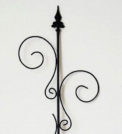 Rankhilfe mit 2 Halter Rankgitter aus Metall H-145cm B-30cm Kletterhilfe 2 Haken