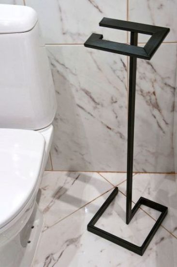 Klopapierhalter für Badezimmer und Gäste-WC,Toilettenpapierhalter stehend