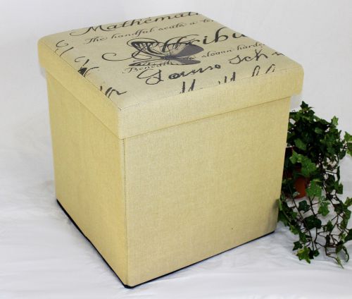 Stool Foldable seat 2148 Storage box 40cm Cube Trunk Basket