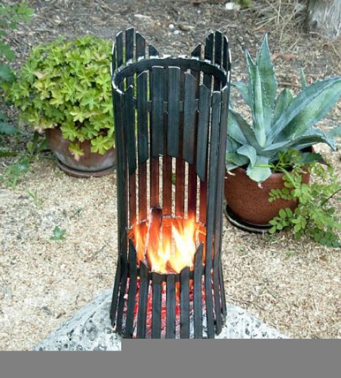 Fire pit ALBERO Fire basket 80002 Fire bowl 60cm iron Fireplace Column