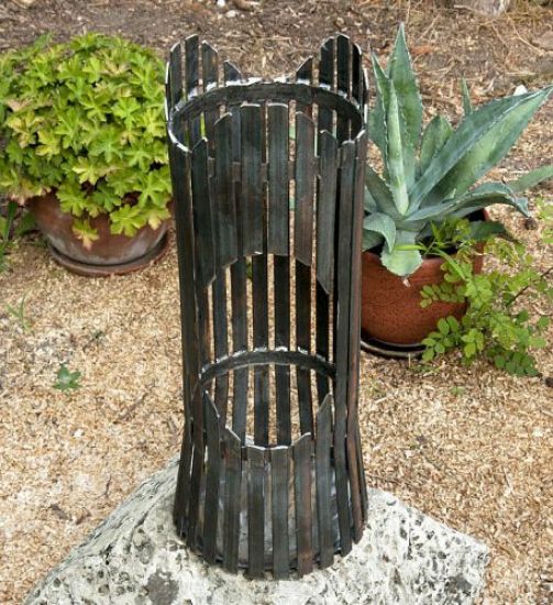 Feuersäule Albero Feuerkorb 80002 Feuerschale 60cm Metall Feuerstelle Säule