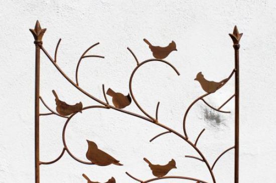 Climbing aid with birds 120705 Metal trellis H-150 cm W-50 cm Climbing aid