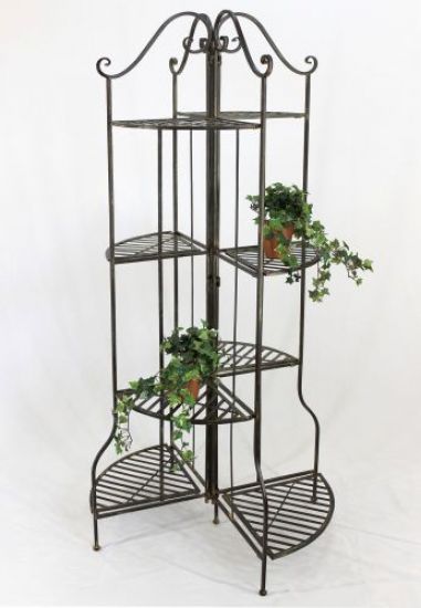Blumentreppe 167cm Blumenregal 110243 Blumenständer Pflanzenständer Regal Braun