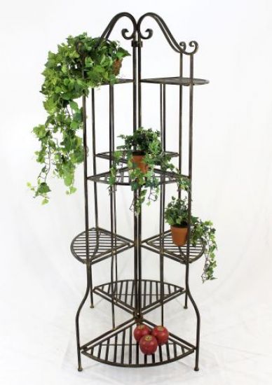 Blumentreppe 167cm Blumenregal 110243 Blumenständer Pflanzenständer Regal Braun
