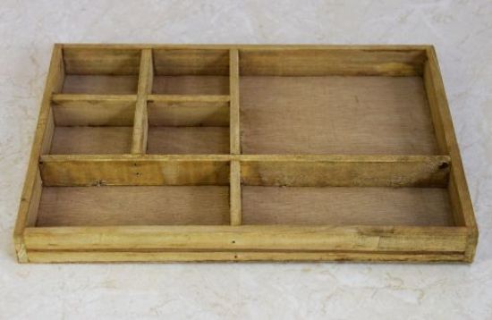 Box Type case 12292 made from wood 32cm Display case drawer