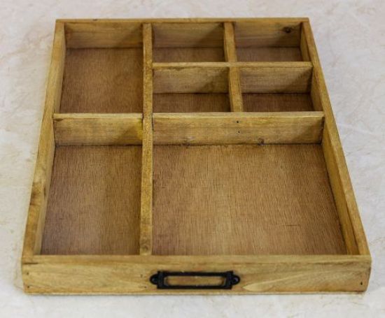 Box Type case 12292 made from wood 32cm Display case drawer