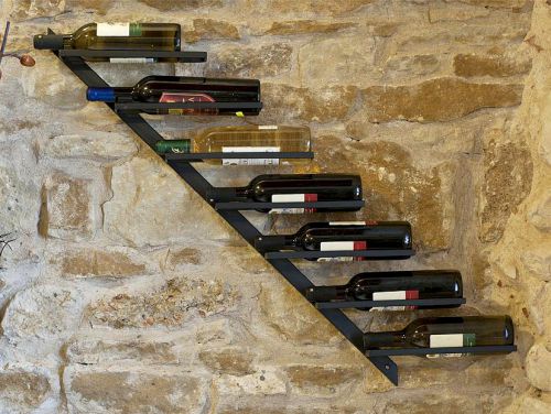 Wine rack DIAGON 100cm Made of metall 21215 Bottle holder Bottle stand Shelf