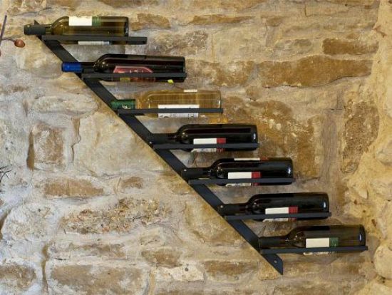 Wine rack DIAGON 100cm Made of metall 21215 Bottle holder Bottle stand Shelf