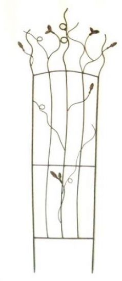 Rankhilfe JD2-12024 Rankgitter aus Metall 136 cm Kletterhilfe Zaun