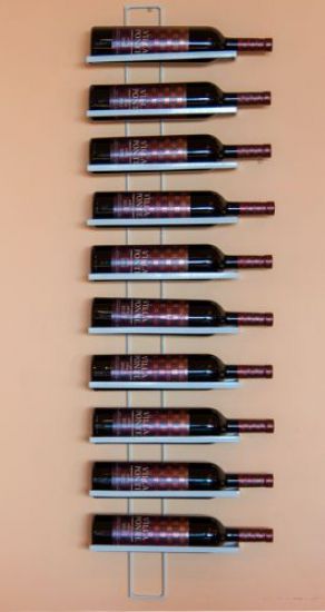 Wine rack TEN White 116cm made from metal for 10 bottles Bottle stand Shelf Bottle holder
