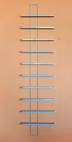 Wine rack TEN White 116cm made from metal for 10 bottles Bottle stand Shelf Bottle holder