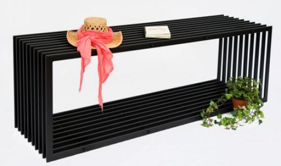 Bench D-Stil 150cm modern Garden bench 10103 Bench made from metal Flower bench