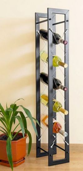 Designer Wine rack "Pit" 100cm made from metal Bottle stand Bottle holder Bar