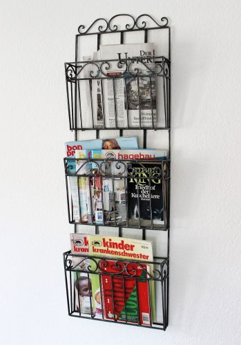 Shelf news rack 09911 Magazine holder 101cm Kitchen shelf News paper stand